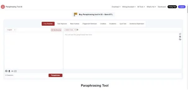 Paraphrase Tool Demo