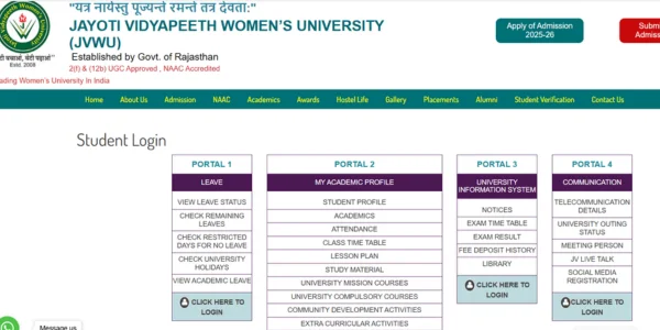 JVWU Student Login
